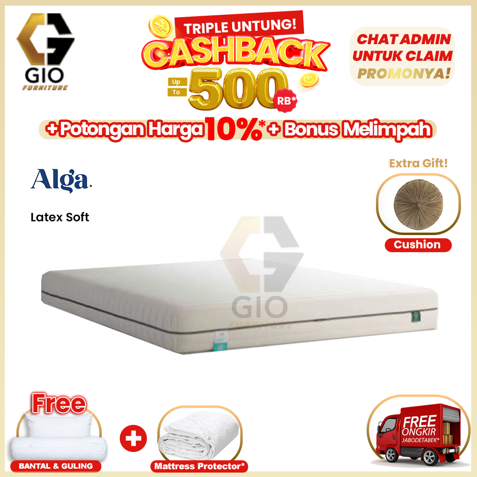 Alga Kasur/Springbed Latex Soft (Hanya Kasur)