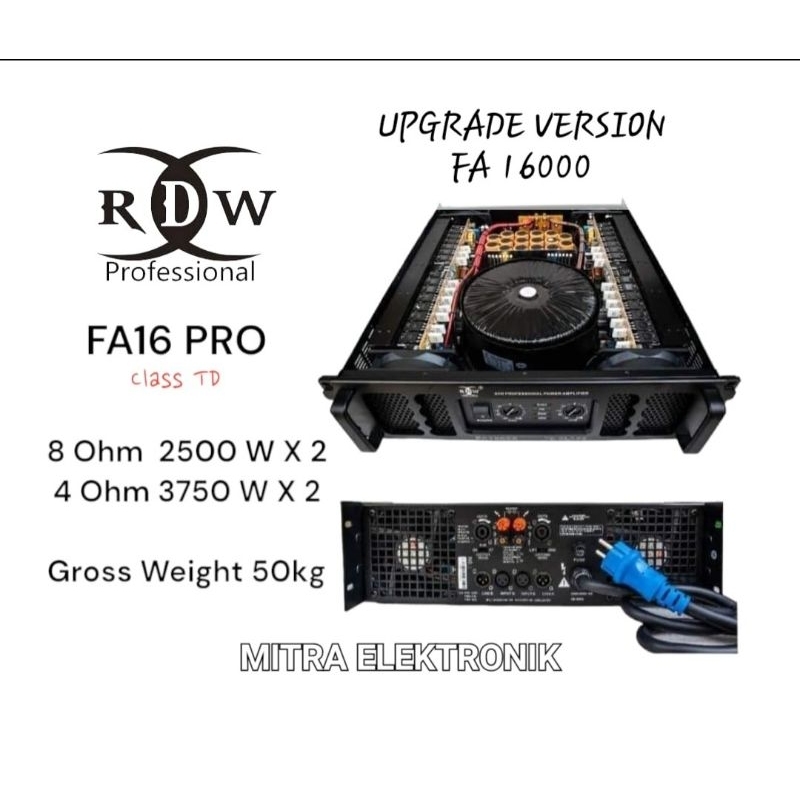POWER RDW FA 16000 / POWER RDW FA 16 PRO ORIGINAL FA16000 RDW / RDW FA 16 PRO