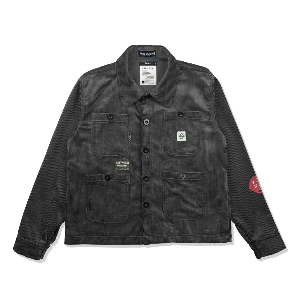 Work Jacket - Corduroy (Walle) Black - Sura Positiva