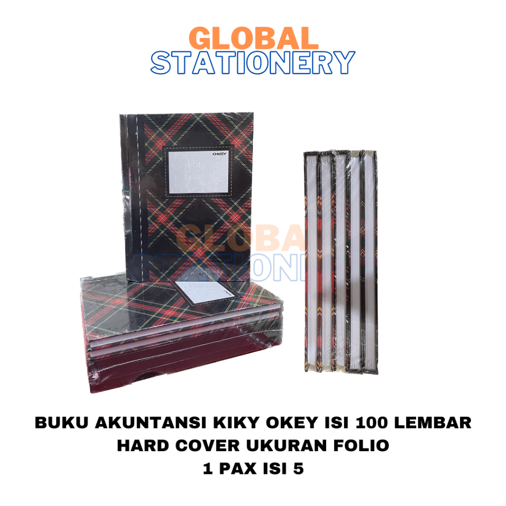 

Buku Tulis Folio F4 Kiky Okey 100 Lembar Buku Hard Cover Folio Buku Akuntansi