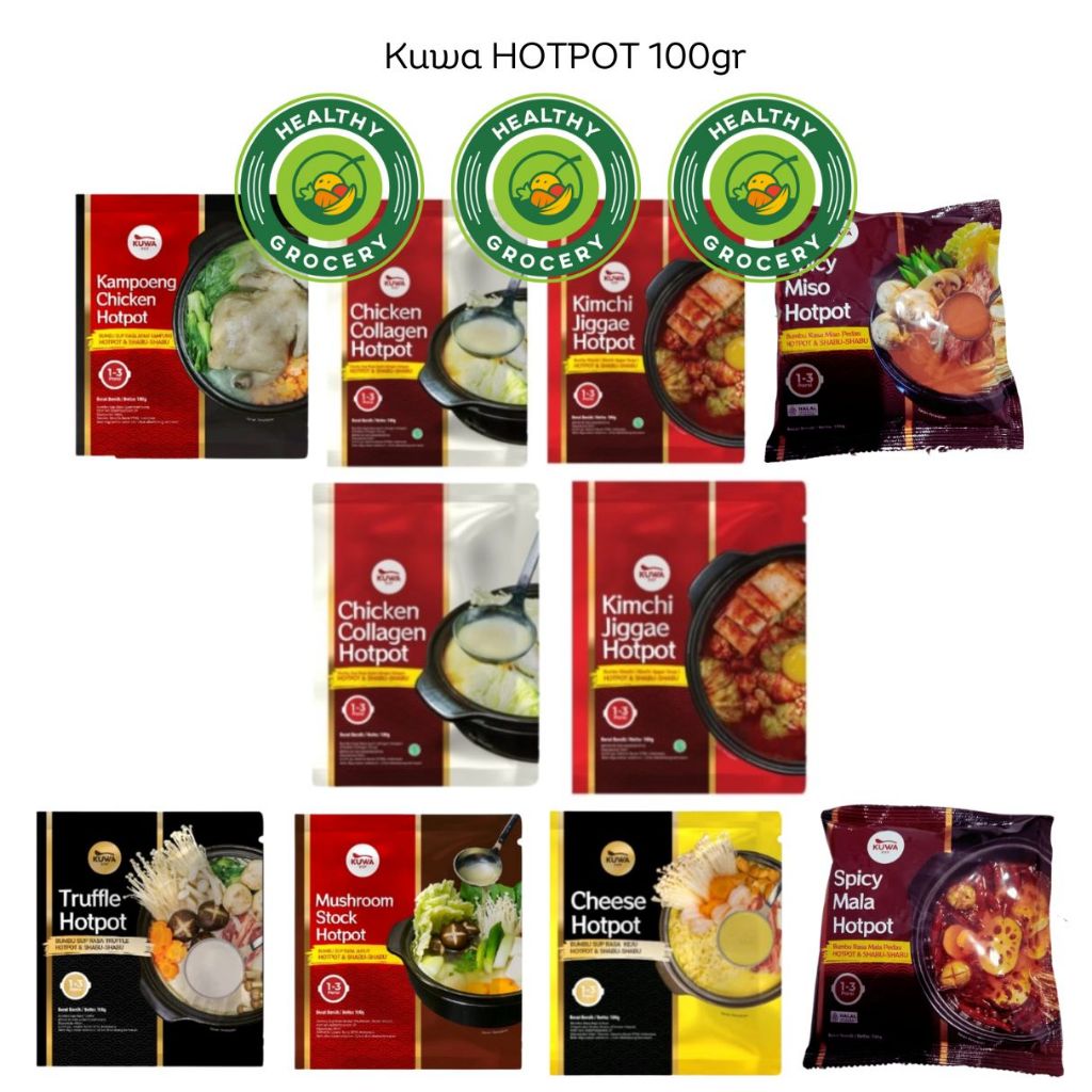 

KUWA Cheese Hotpot / Chicken Kampoeng Hotpot / Mushroom Stock Hotpot / Truffle Hotpot 100gr / Kaldu Sup Keju