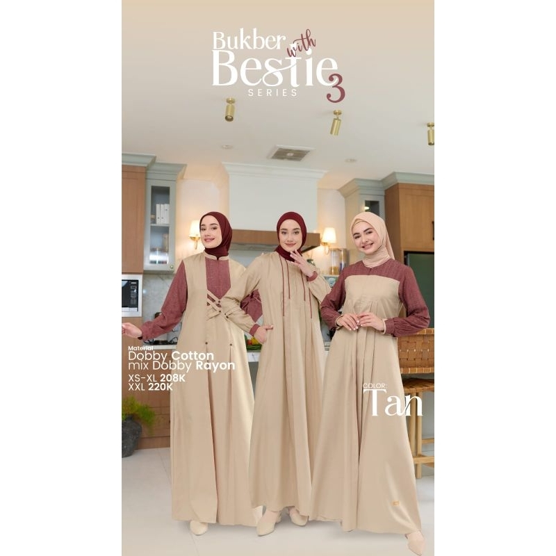 GAMIS BEATIE BUKBER EDITION BESTIE 3 NIBRAS TAN GAMIS BESTIE