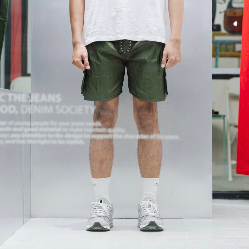 FTJ - Fabric The Jeans - CH-CARGO SHORT GREEN NYLON
