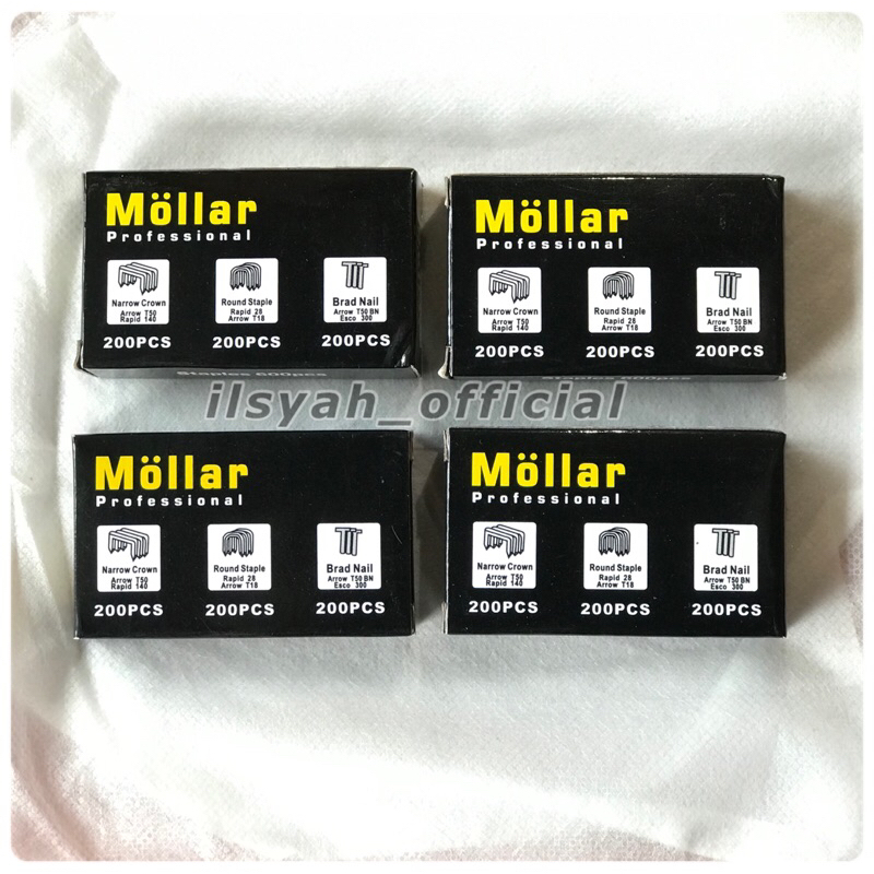 

ISI STAPLES TEMBAK Mollar 3 IN 1 - Refill Stapler Staple Gun Paku Tembak