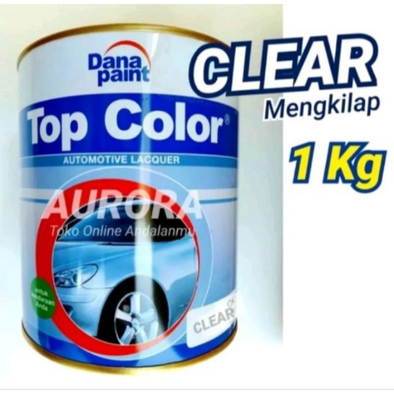 Cat Danapaint Top Color Clear 1Kg Anti Gores Cat Kayu Besi Pernis Vernis Mengkilap Glossy Gloss Duco