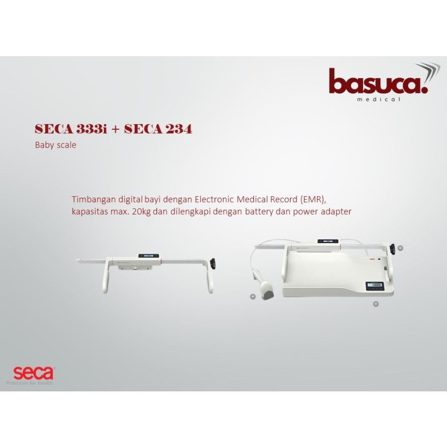 SECA 333i + SECA 234 Timbangan bayi digital - baby scale