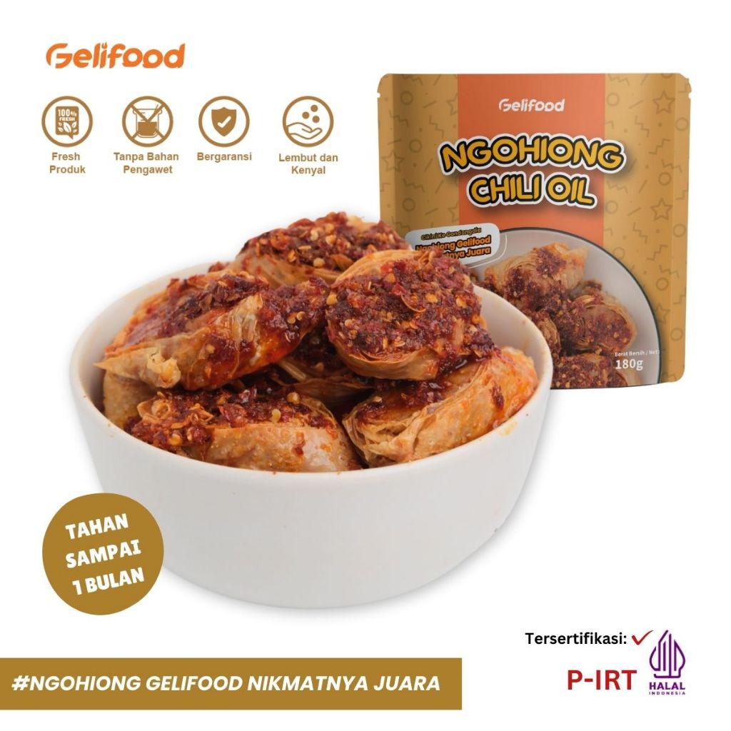 

Geli Food - Gohyong Ayam Tulang Rangu Kuah Cuko with Chilli Oil 180gr