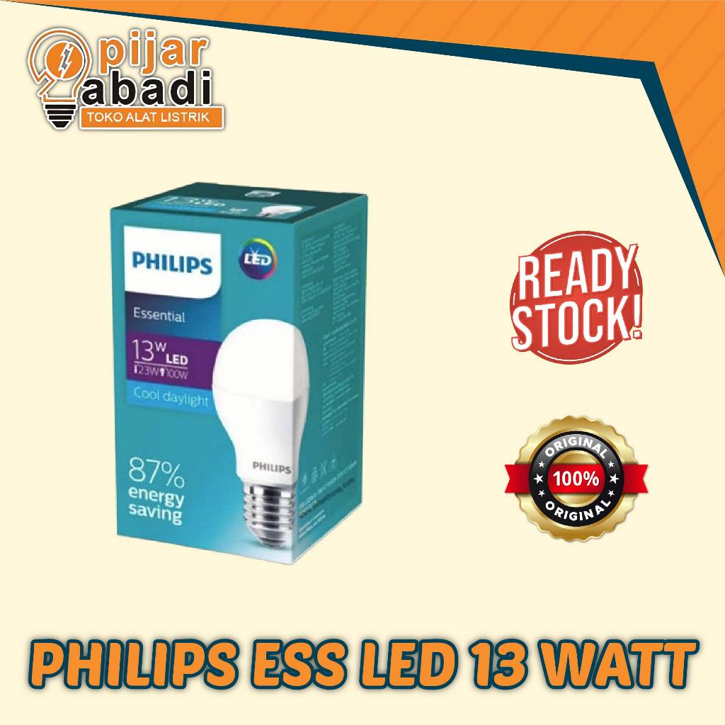 Lampu Philips LED Essential 13 WATT