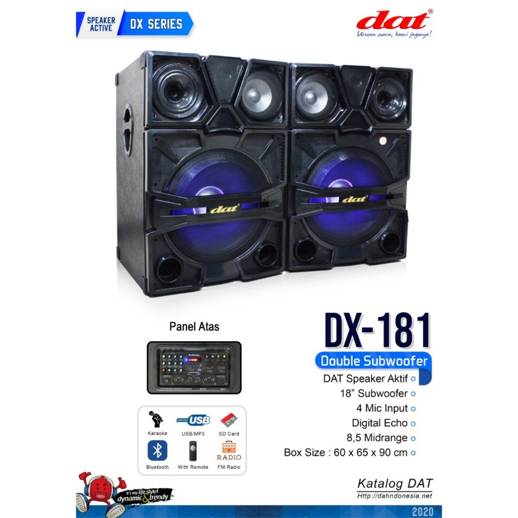Speaker aktif pasif dat 18 inch dx181 original sound system outdoor