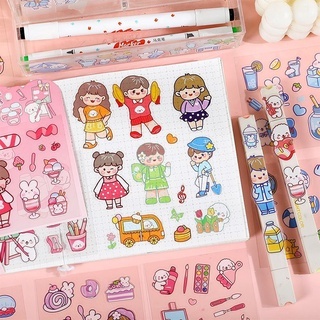 

Stiker dekorasi momoland Pvc 1 set isi 10-20 lembar