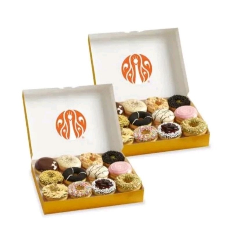 

jco donut besar enak 2lusin isi 24 + paper bag original