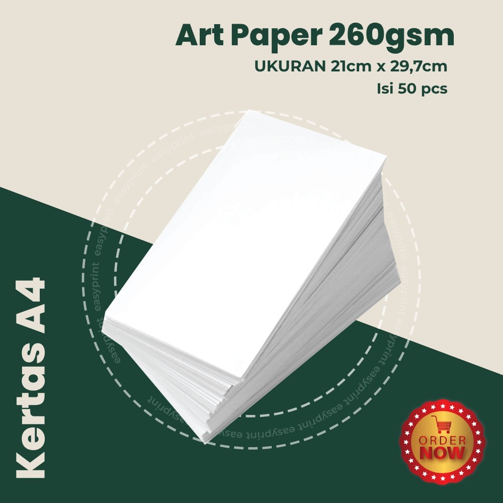 

Best Kertas Art Karton / Art Carton 260 Gsm A4 50 Lembar