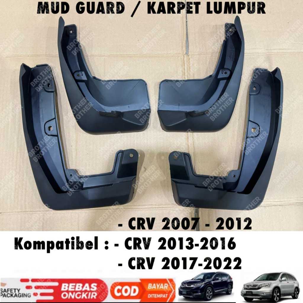 Mud Guard Honda Crv 2007 2010 2013 2017 2022 Karpet Lumpur Mudguard Hitam