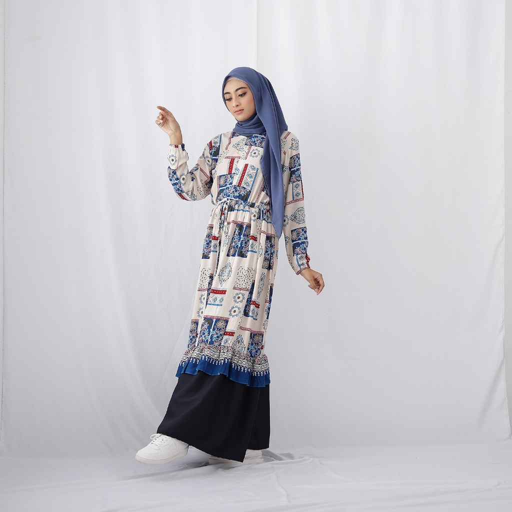 MyOutfit - Baju Gamis Wanita Dewasa Panjang Bahan Katun Rayon Motif Busui Model G3-4