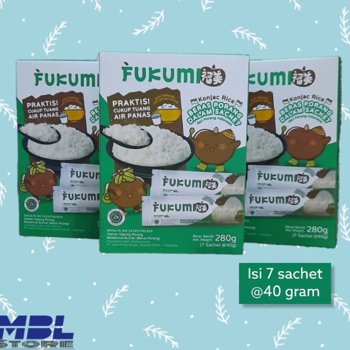 

Stok terbaru Fukumi Beras Porang dalam sachet 28grm