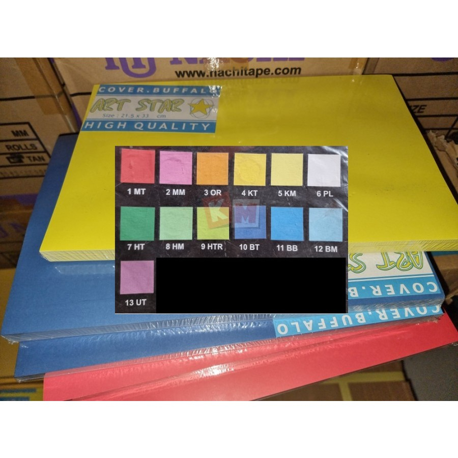 

Kertas Buffalo Art Star Folio / Cover Jilid F4 / 150 gsm / 100 Lembar