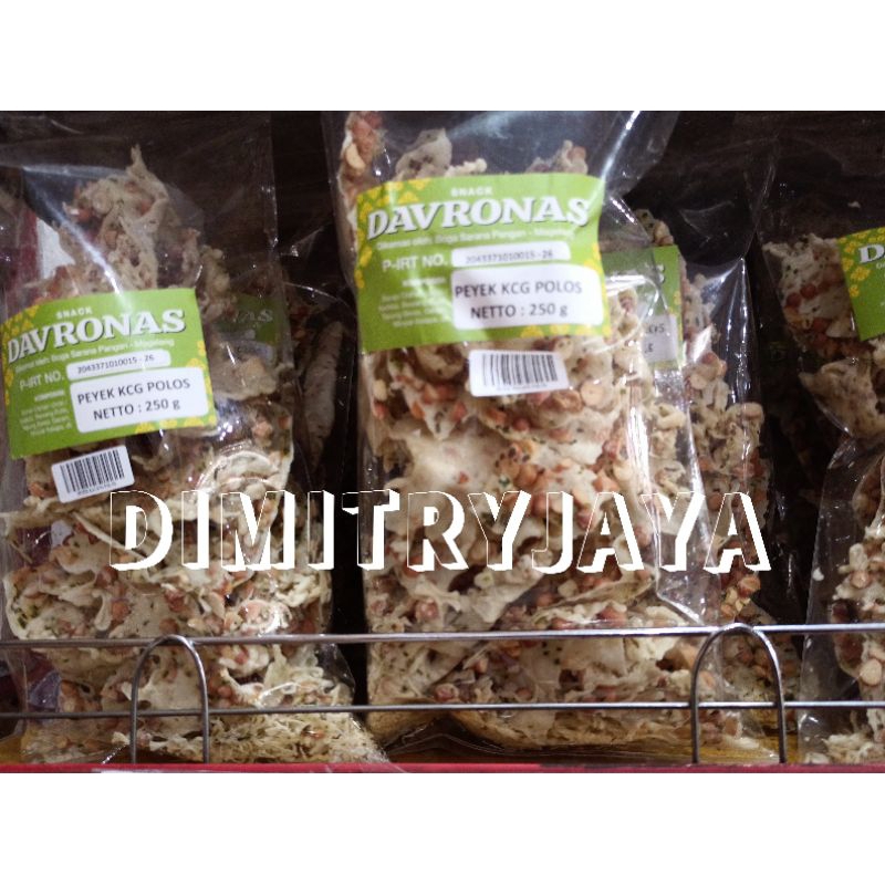 

Peyek Kacang Polos Davronas / Oleh Oleh Magelang Temanggung Wonosobo Yogyakarta / Keripik Kerupuk Cemilan Snack