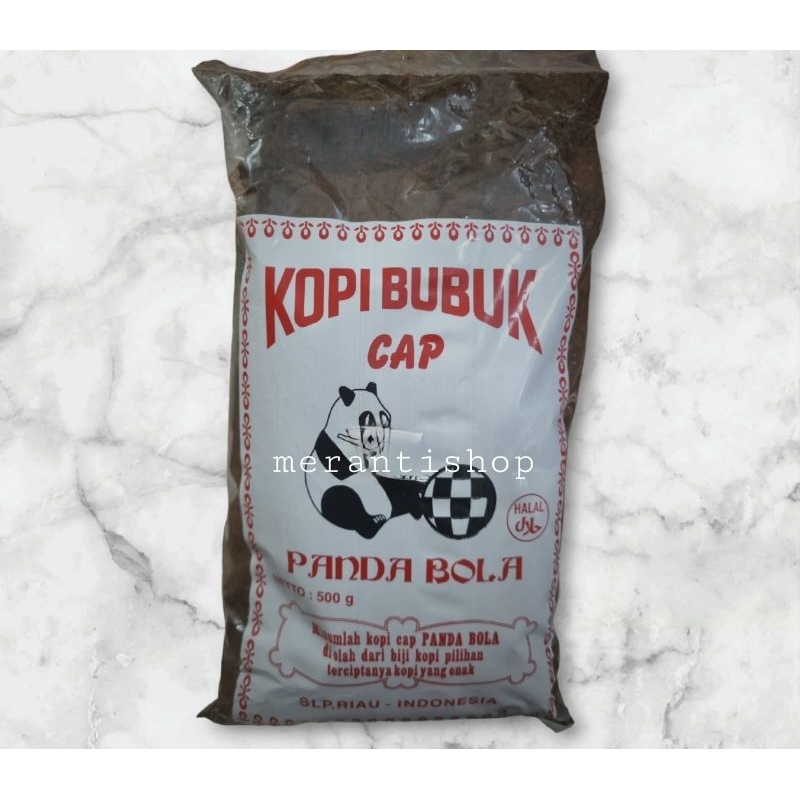 

Kopi Bubuk Halus Cap Panda Bola 500gram Khas Selatpanjang / Kopihun / Kopi Selat Panjang