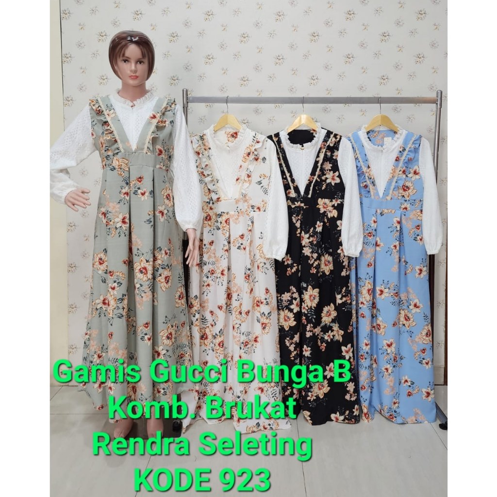 GAMIS BANGKOK BRUKAT IMPORT GUCCI KOMBINASI