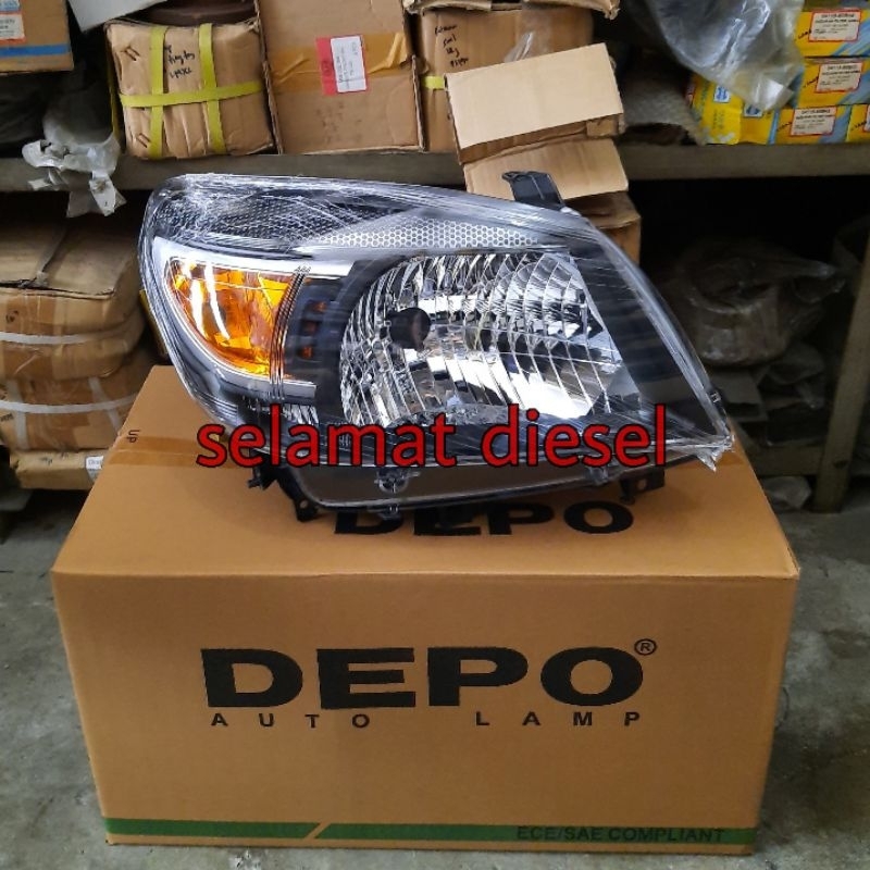 Lampu Depan Besar Head Lamp Headlamp Ford Ranger 2008 2009 2010 2011 DEPO mnl-llnr-RDEMm