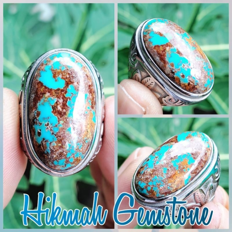 Batu Pirus Persia Urat Merah Jala