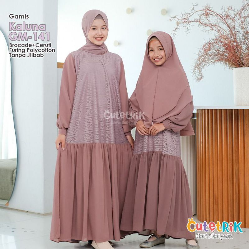 KOREAN STYLE - GAMIS CUTETRIK HALLA MAHIRA DRESS ANAK PEREMPUAN CANTIK REMAJA KEKINIAN UMUR 8 9 10 1