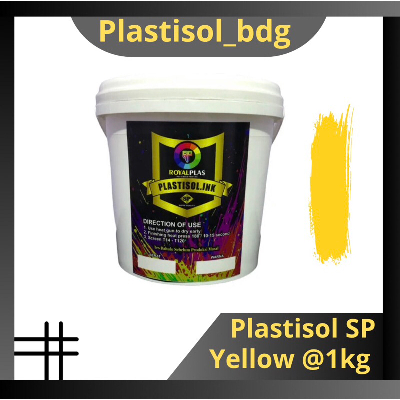 

Tinta Plastisol Yellow SP @ 1kg Royalplas