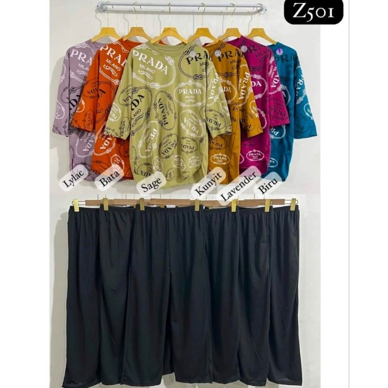 Setelan wanita jumbo prad* LD 120cm, set baju lengan panjang