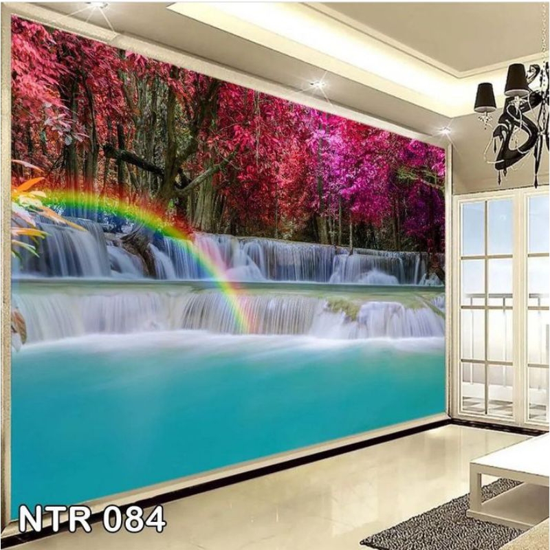 Wallpaper 3D custom air terjun walpaper kustom air terjun