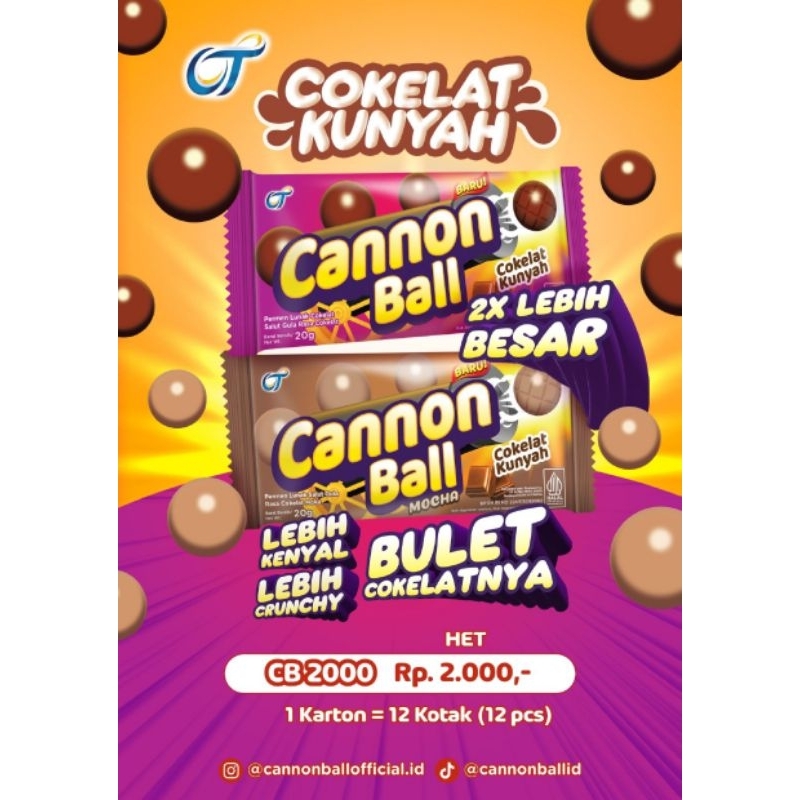 

permen Cannon ball