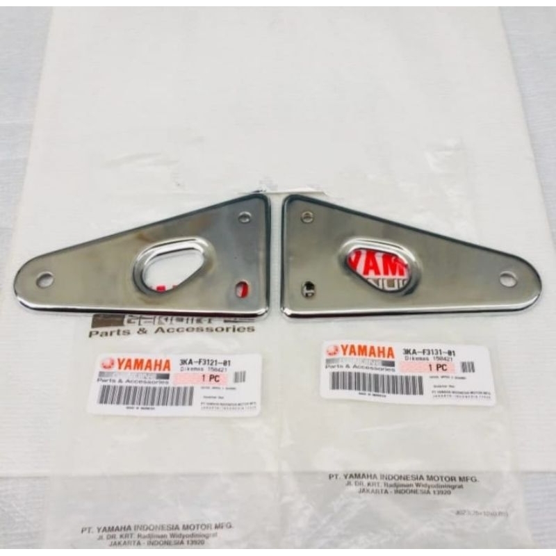 BRACKET BREKET KUPING KUPINGAN DUDUKAN LAMPU BULAT SET KANAN KIRI  RX KING RXKING  ORIGINAL YAMAHA