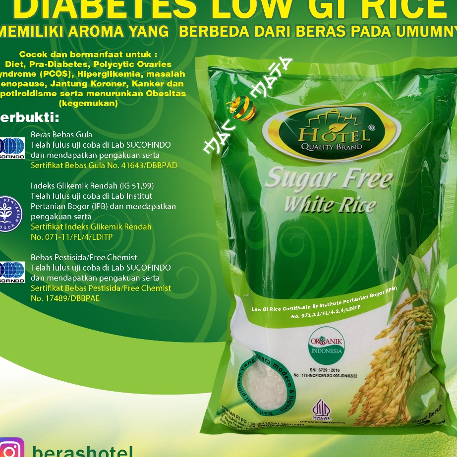 

PALING AMPUH Beras Diabetes Organik 2 kg BERAS DIABETES LOW GI White Rice Beras Organik HOTEL 2kg Diabetes Beras 2kg Sugar Free White Rice Beras Index Glikemic Rendah
