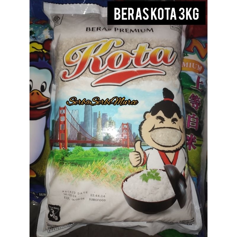 

(Gosend Instan) Beras Premium Kota / Berat Zakat 3kg