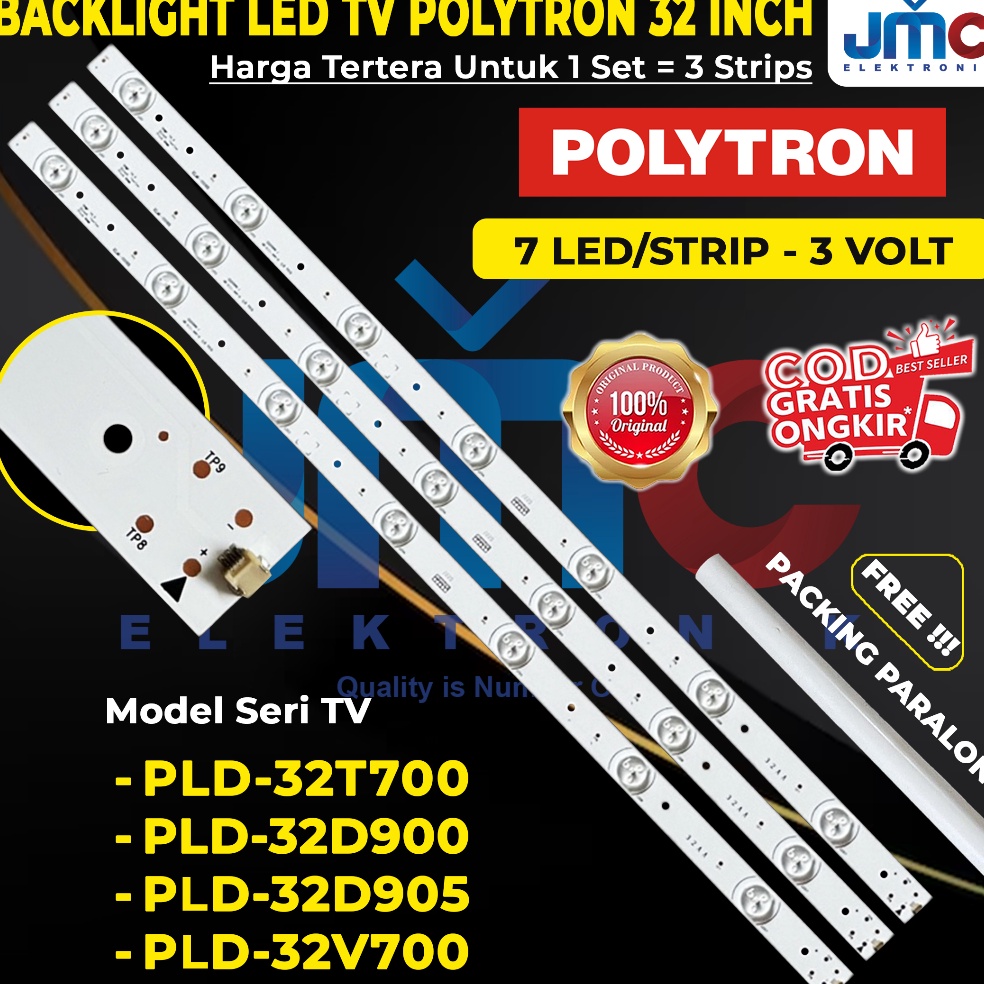 Langsung Atc BACKLIGHT TV POLYTRON PLD32T7 32D95 32D9 32V7 32T7 32V7 32D95 32D9 PLD32T7 PLD32D9 PLD3