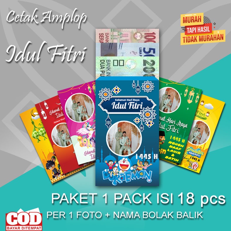 amplop lebaran foto sendiri angpao lebaran amplop custom bebas reques