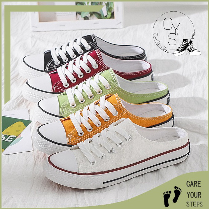Murah CYS Sepatu Sneakers Wanita Pria Sepatu Kasual Kanvas Fashion Style Sepatu Sekolah Cewek Cowok 
