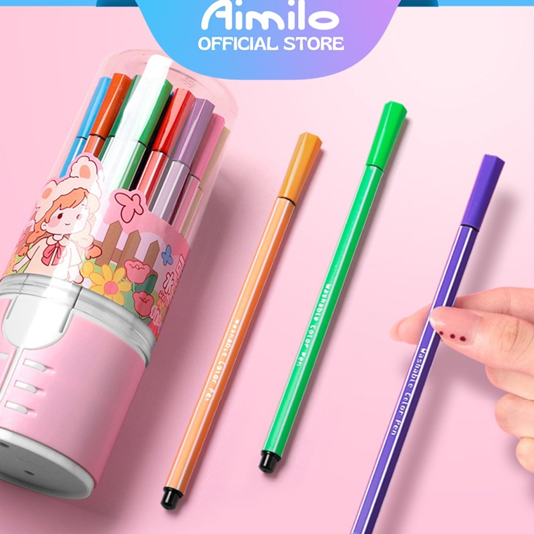 

ATW531 MEGA ALE READY Aimilo Spidol Anak 1 Set Pulpen Marker Spidol Warna Warni 12243648 Warna