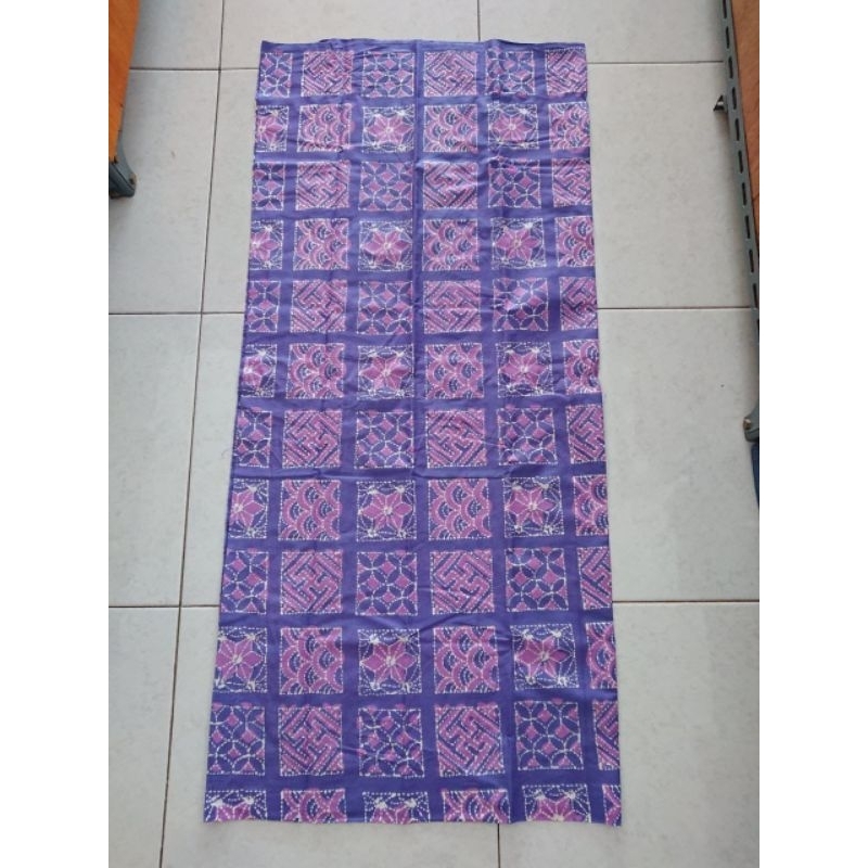 Kain batik cap pekalongan handmade warna ungu