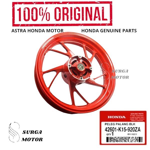 Velg Racing Peleg Pelek Palang Belakang Warna Merah Honda New CB150R Streetfire LED ORI ASLI ORIGINA