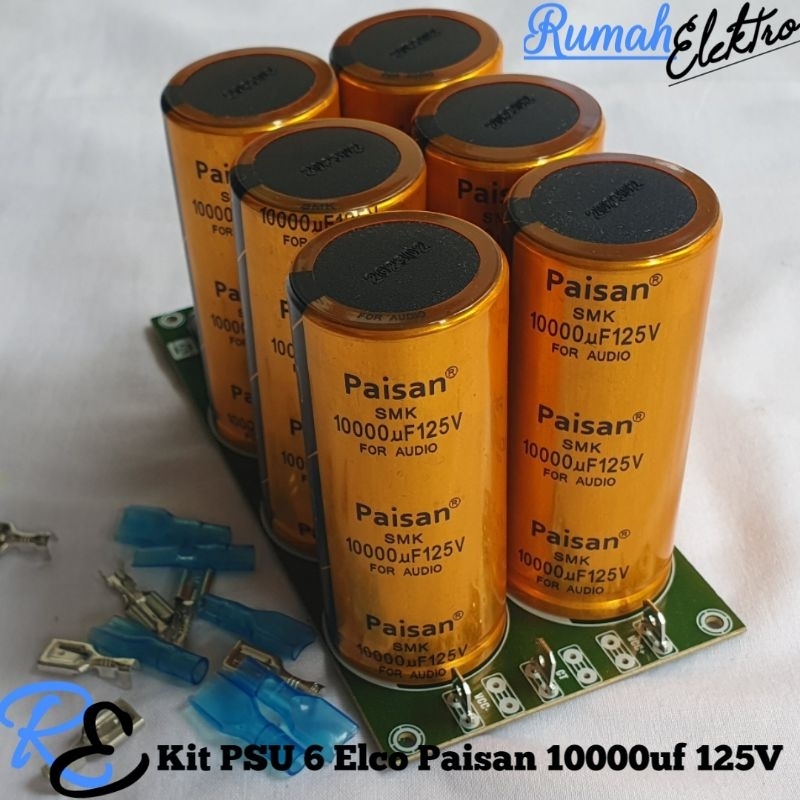 Kit PSU 6 Elco PAISAN 10000uf 125V ORI