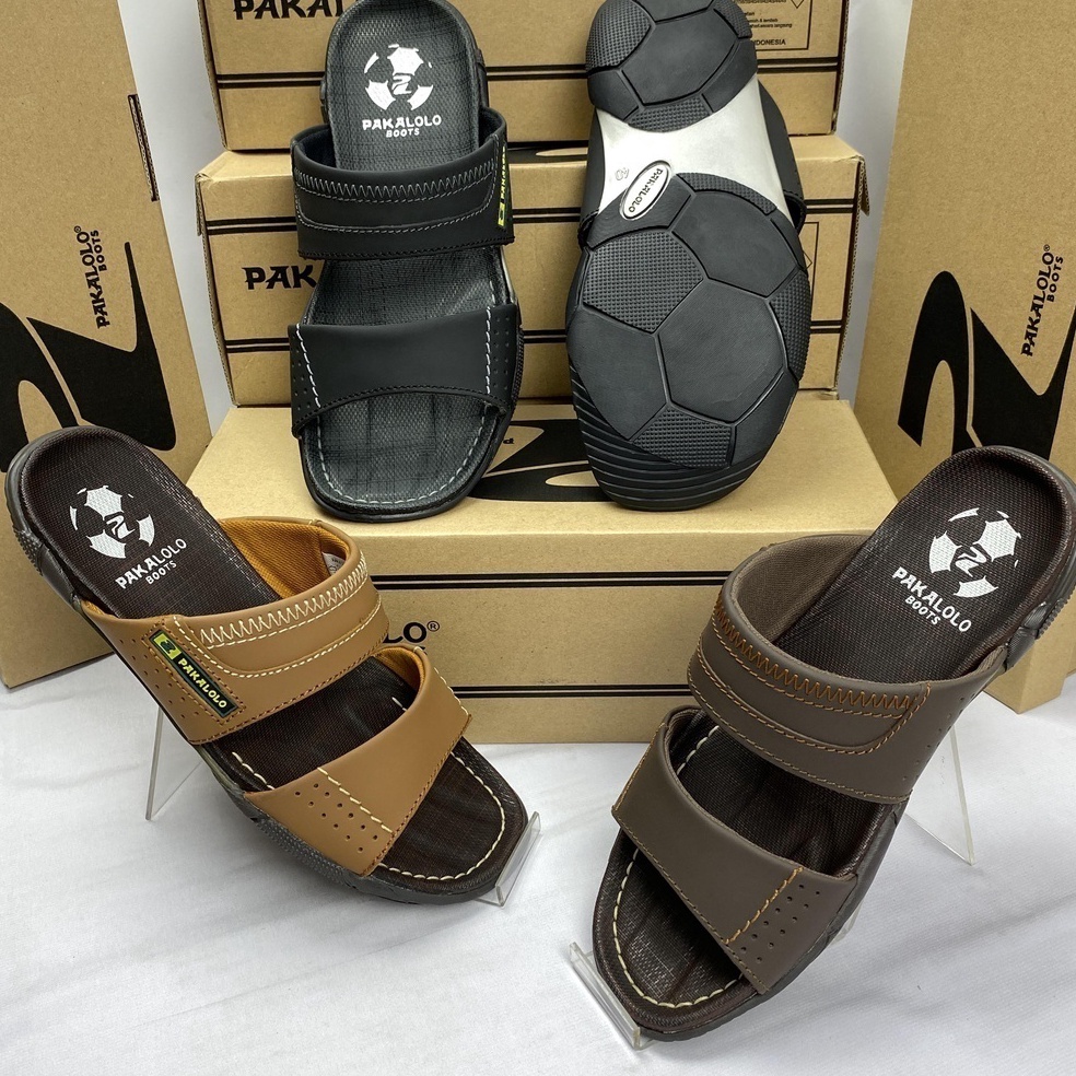 ART G64L COD Diskon 5 Sandal pria kulit asli pakalolo ori Sandal kulit pakalolo kulit asli original 