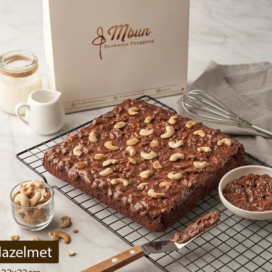 

PROMO SALE Mbun Brownies Panggang Ukr 22x22 Brownies Panggang Brownies Melted Fudgy Brownies Coklat Keju Makanan Ringan