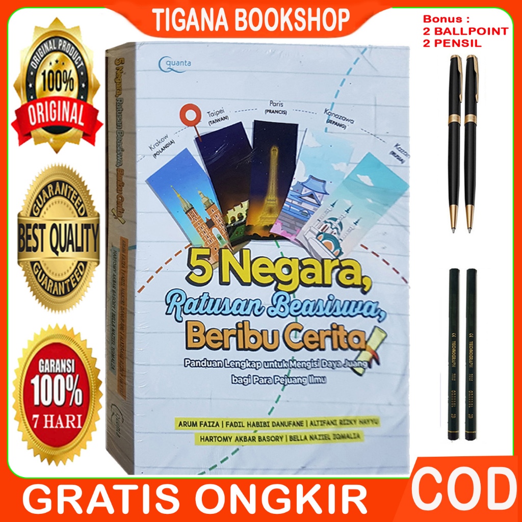 Lima Negara Ratusan Beasiswa Beribu Cerita