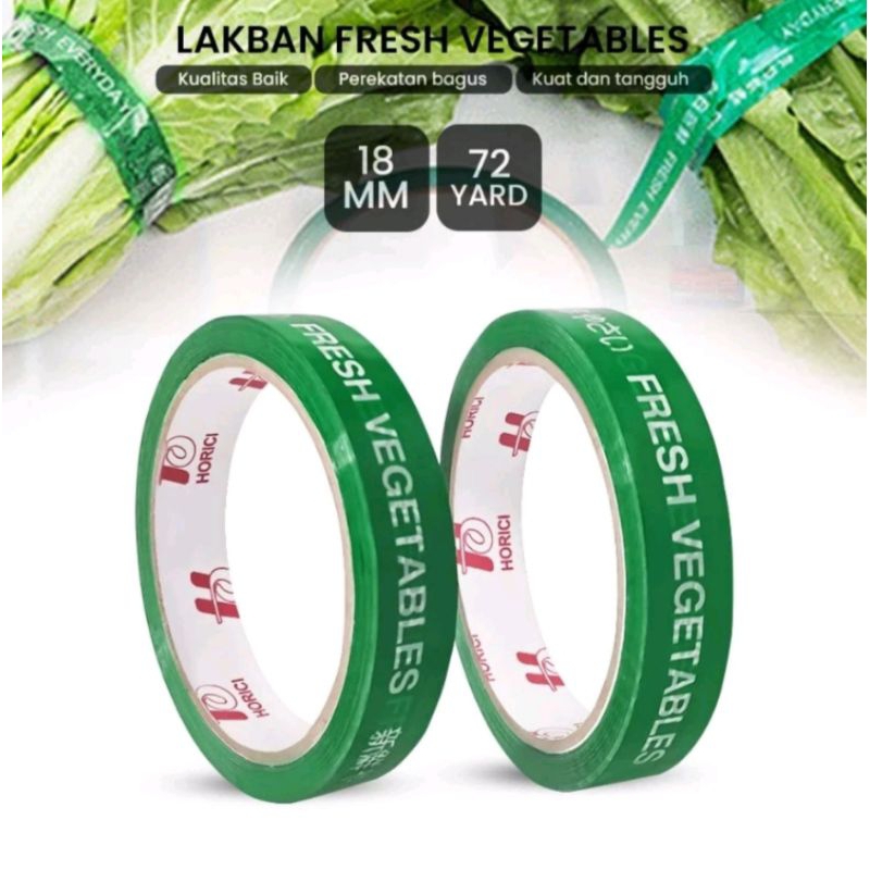Lakban Sayur / Lakban Buah / Solasi Hijau buah / solasi fresh sayur