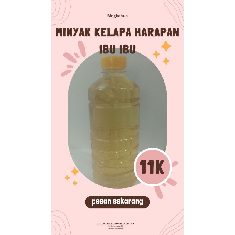 

minyak kelapa harapan ibu ibu