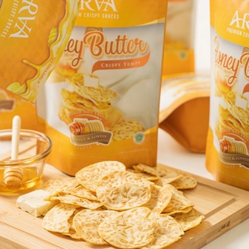 

Arva tempe crispy Honey Butter / Kripik Tempe Rasa Madu - 1 pcs 100 gr