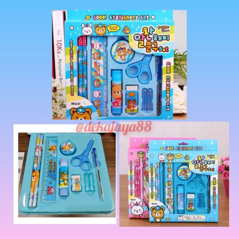 

Pensil Set 9 in 1 Alat tulis set Kartun Paket Set Alat Tullis Anak Sekolah Souvenir Alat Tulis Sekolah