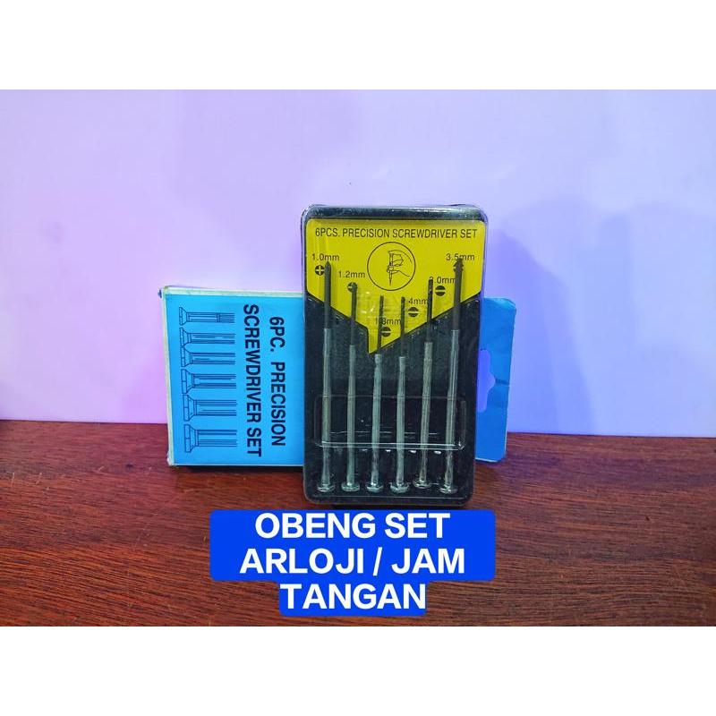 Obeng Jam 6 Pcs Obeng Set Arloji / Obeng Jam Set Obeng Tool Set 6 Biji