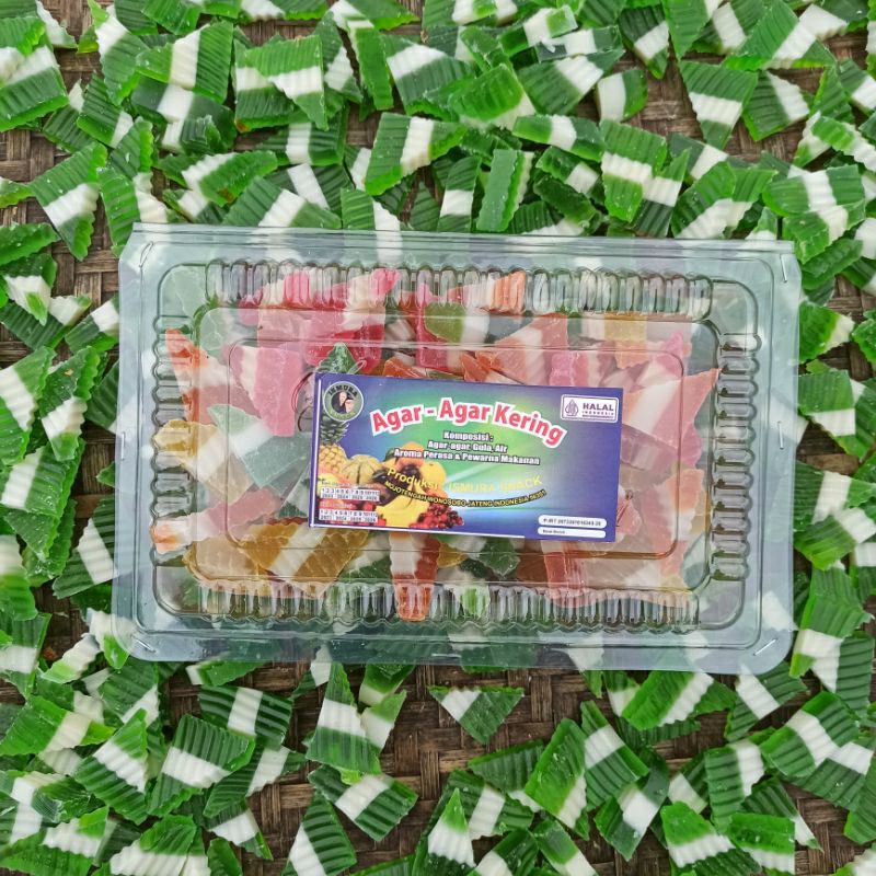 

Agar agar kering rasa manis dan ada variasi rasa buah lezat dan enak berat 500g