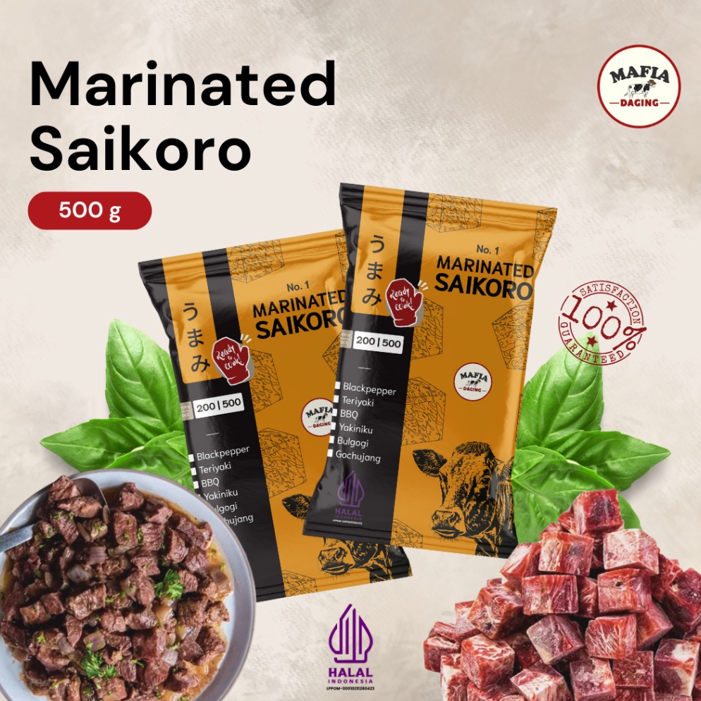 

UTS692 TERMURAH Marinated Saikoro 5 gram Saikoro Marinasi Siap Masak 1 Halal